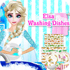 Elsa Washing Dishes oyunu