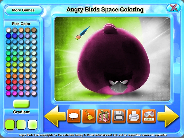 Free Download Angry Birds Space Coloring Screenshot 2