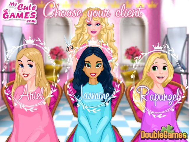 Free Download Barbie Princess Hair Salon Screenshot 1
