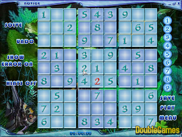 Free Download Blue Reef Sudoku Screenshot 1