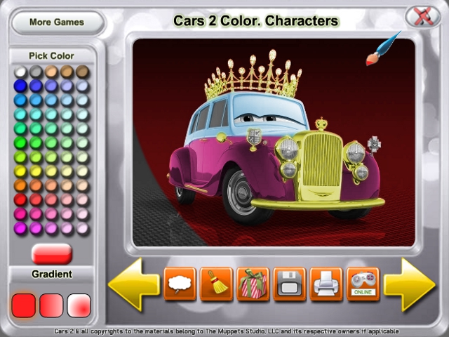 Free Download Cars 2 Color. Characters Screenshot 2