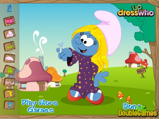 Free Download The Smurfs Smurfette Dressup Screenshot 2